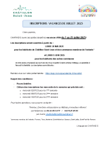 info chatikids vacances de Juillet 2025