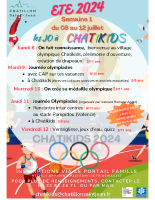 programme semaine 1 (du 8 au 12 juillet)