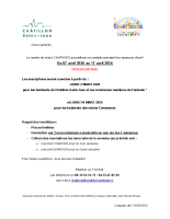 Informations aux parents Chatikids avril