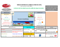 Menus CLSH mercredi avril 2026